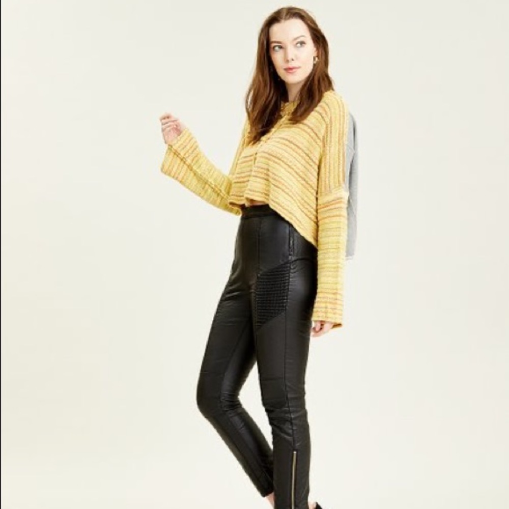 NWT free people soft sunset cropped sweater sz xs